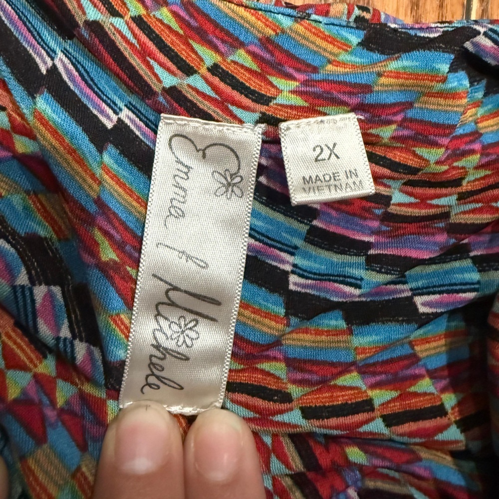 Emma & Michele Multicolor Swirl Dress - Picture 6 of 7